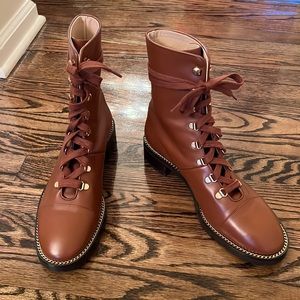 Stuart Weitzman Kolbie Lace Up Boots Size 9.5